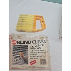 Vintage Jencraft Microfiber Window Blinds Slats Cleaning Brush Vent Washable